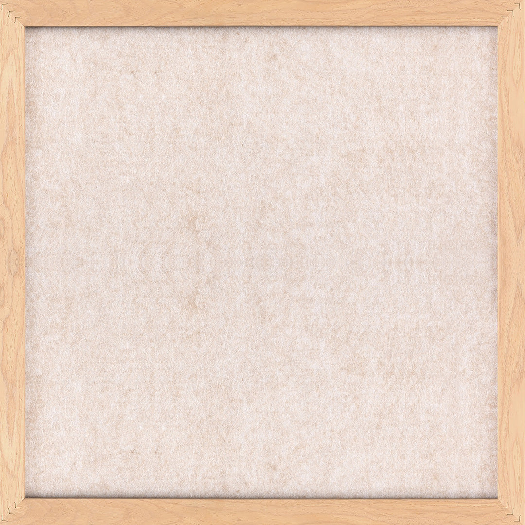 Frequency Square 2 – Akustikbild aus Filz, Off-White, quadratisch