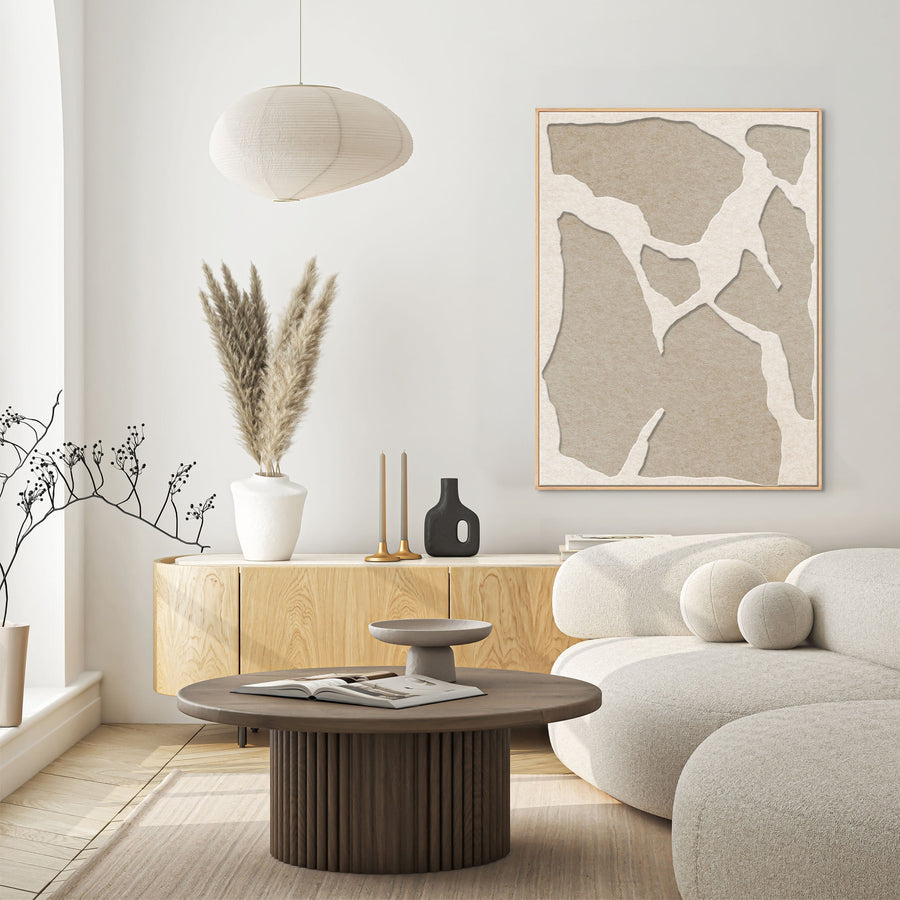 Soundgarden 2 – Akustikbild aus Filz in Off-White/Sand