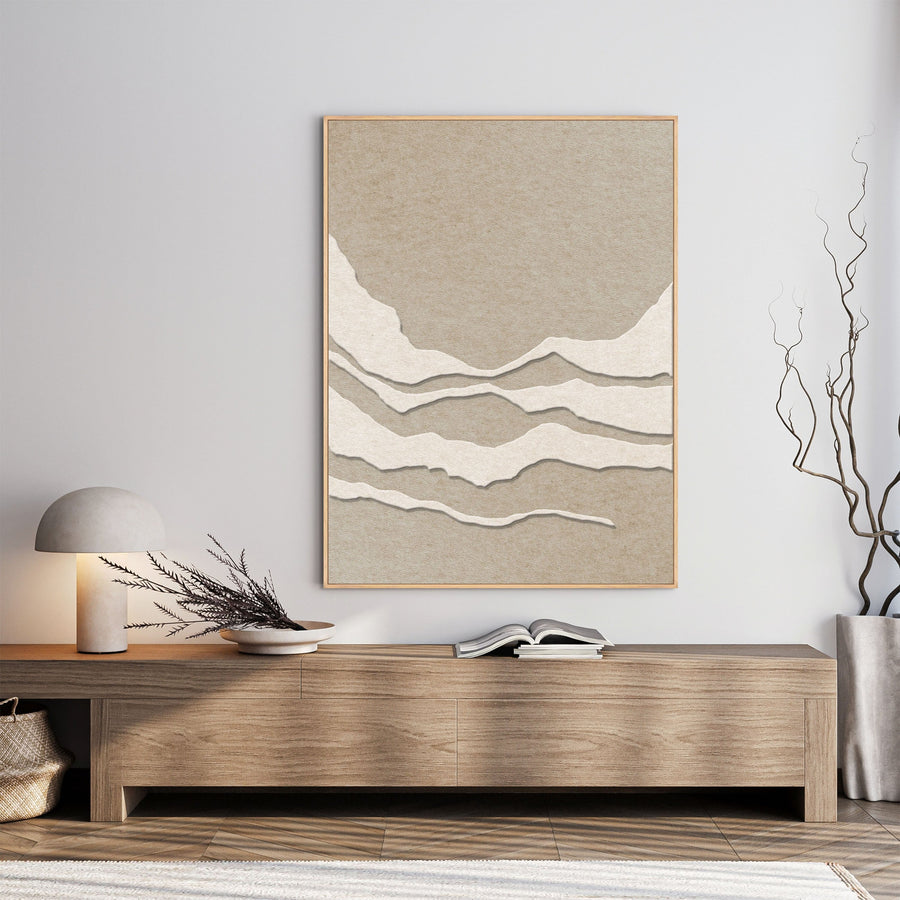 Tonefield 1 – Akustikbild aus Filz in Off-White/Sand