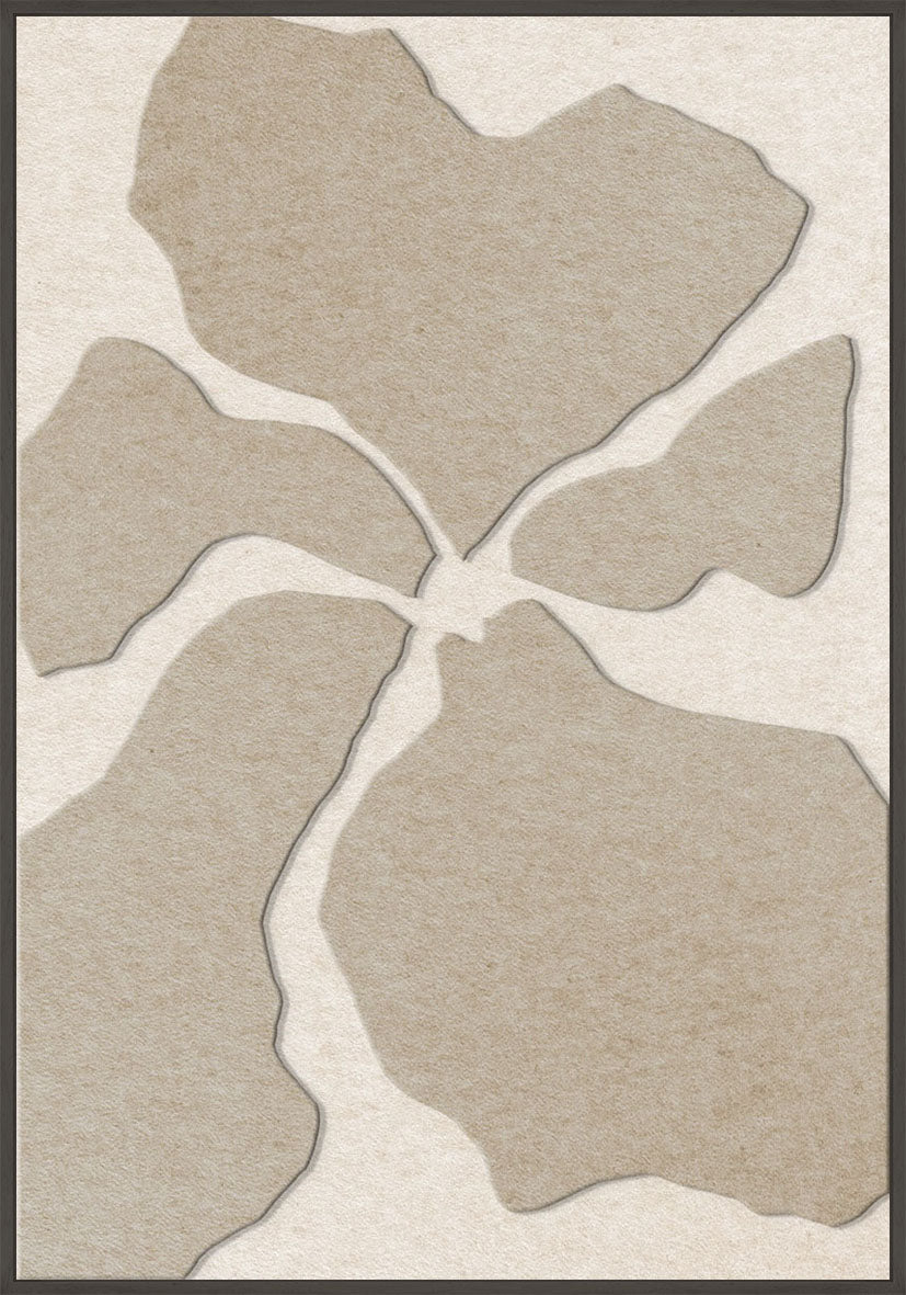 Clarity 1 – Akustikbild aus Filz, Sand/Off-White, Hochformat