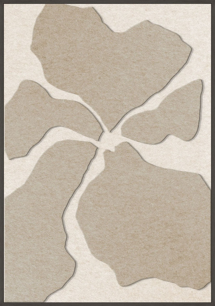 Clarity 1 – Akustikbild aus Filz, Sand/Off-White, Hochformat