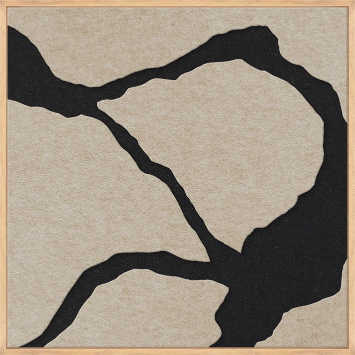 Quiet Friction Square 2 – Akustikbild aus Filz, quadratisch