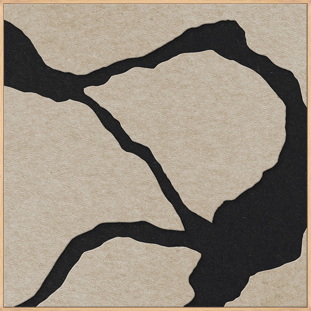 Quiet Friction Square 2 – Akustikbild aus Filz, quadratisch