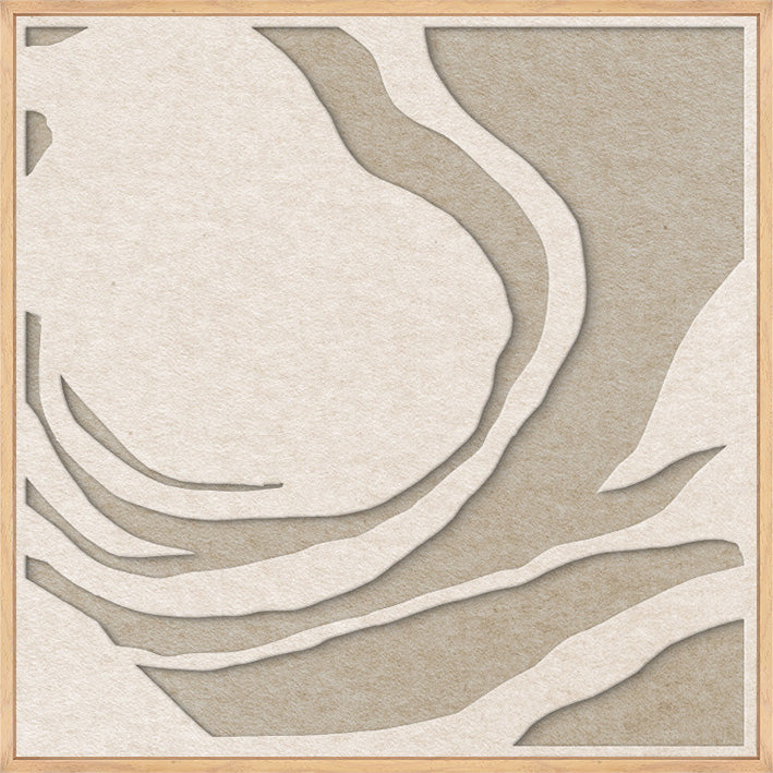 Silent Whisper Square 1 – Akustikbild aus Filz, quadratisch