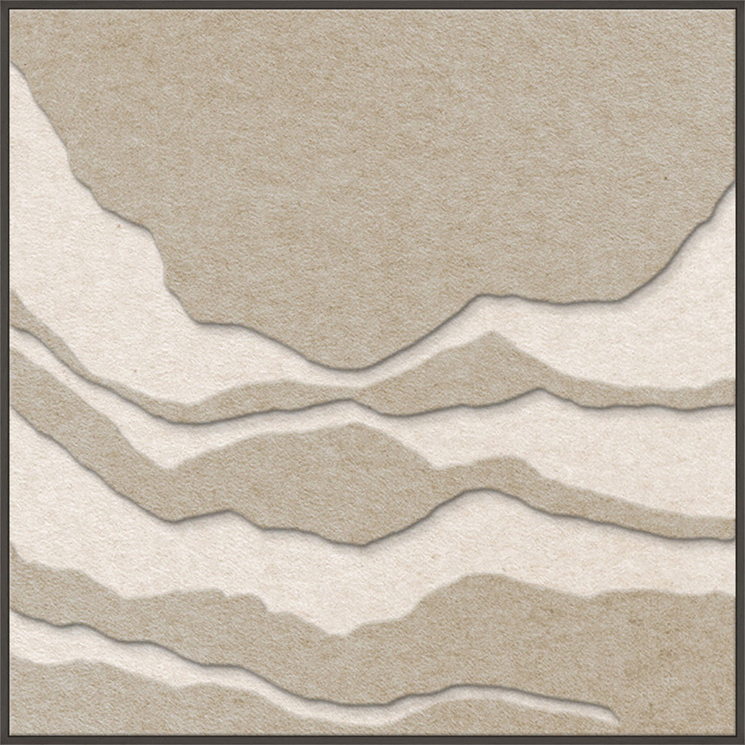 Tonefield Square 2 – Akustikbild aus Filz, Sand/Off-White, quadratisch