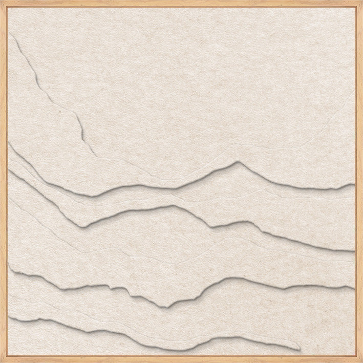 Tonefield Square 1 – Akustikbild aus Filz, Off-White, quadratisch