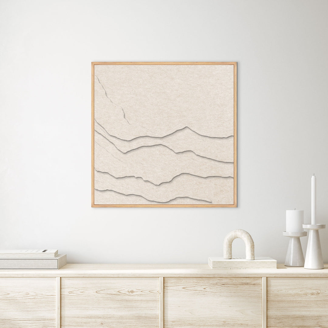 Tonefield Square 1 – Akustikbild aus Filz in Off-White