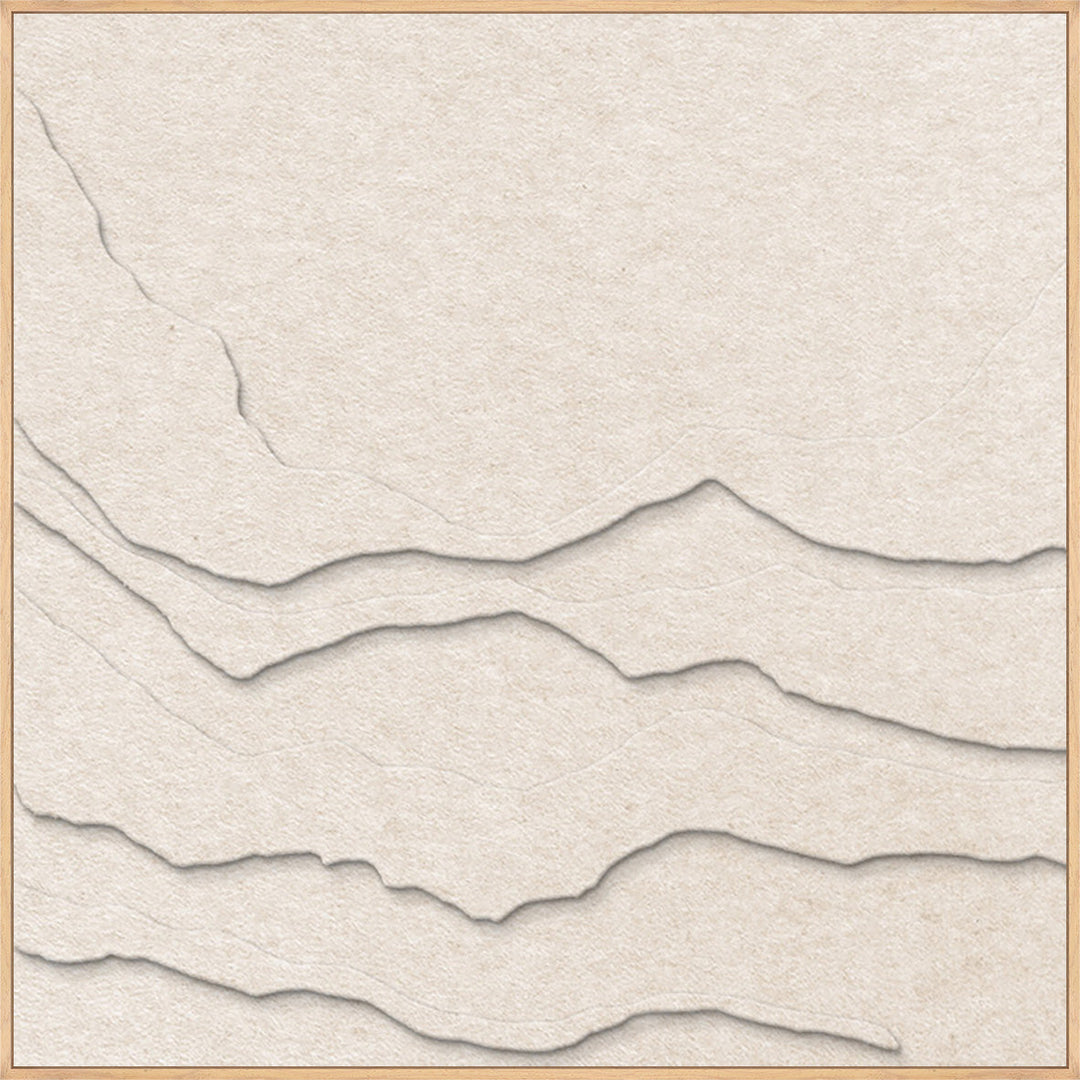Tonefield Square 1 – Akustikbild aus Filz, Off-White, quadratisch