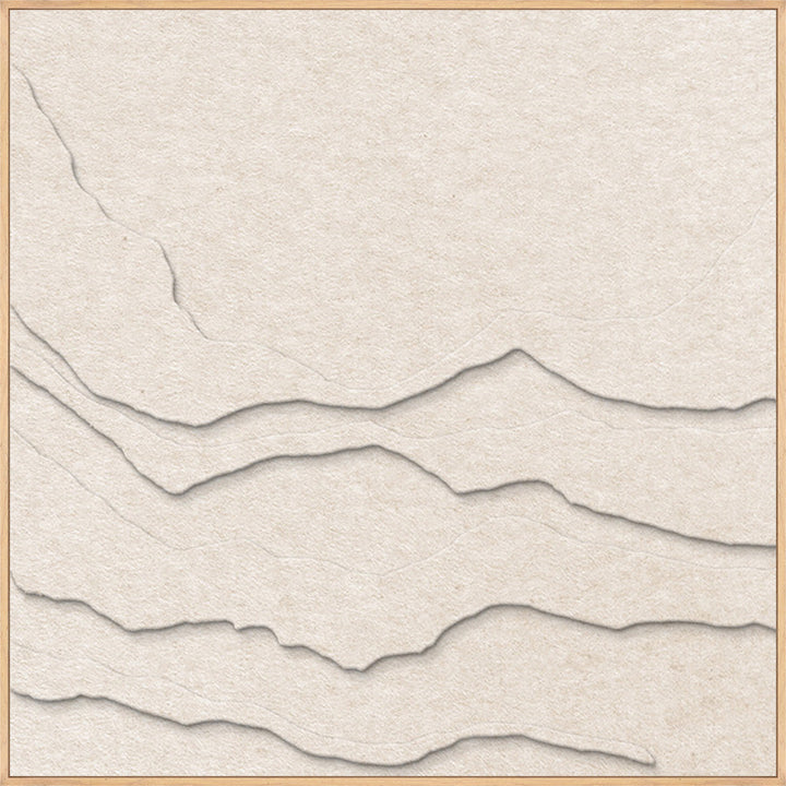 Tonefield Square 1 – Akustikbild aus Filz, Off-White, quadratisch