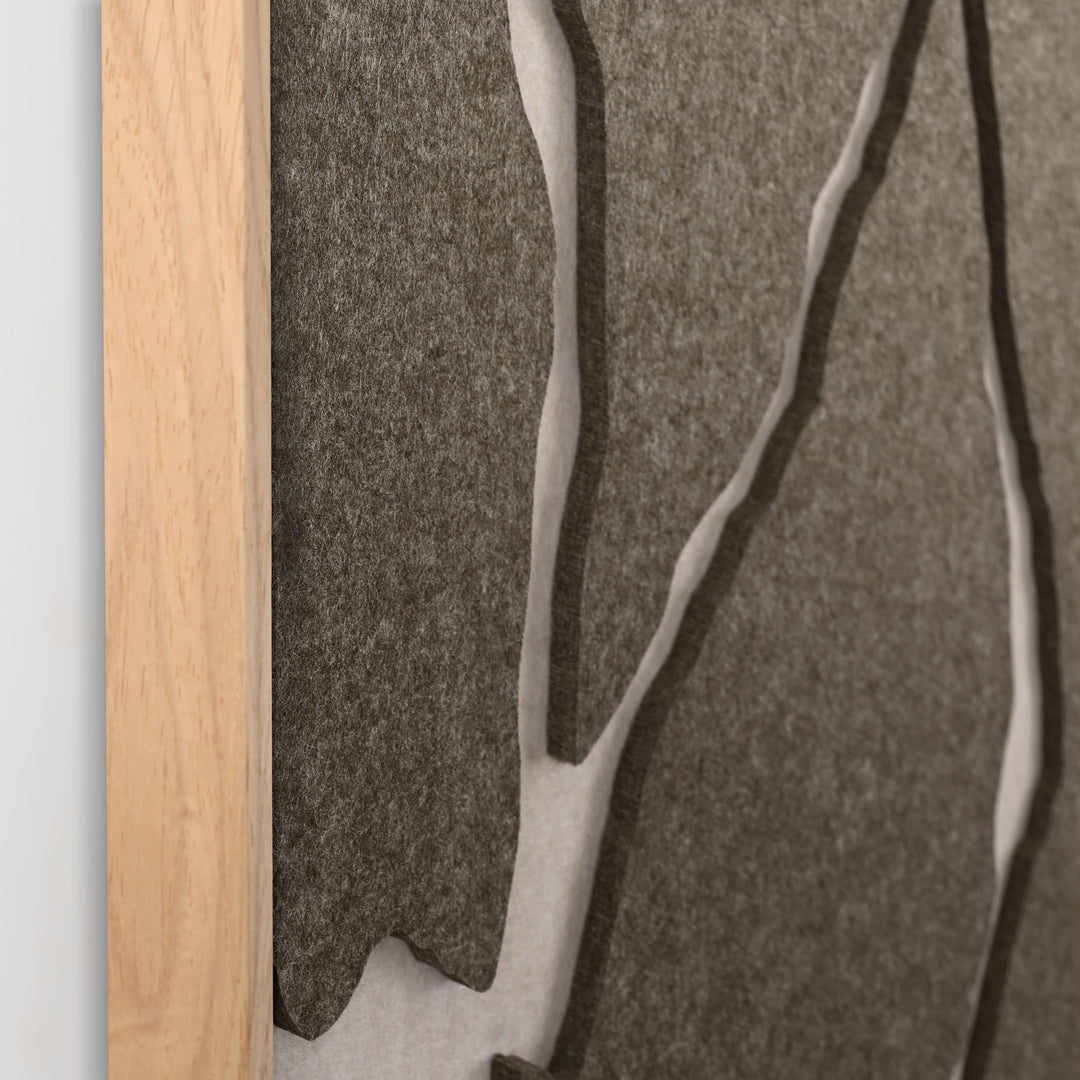 Quiet Friction Square 2 – Akustikbild aus Filz, quadratisch