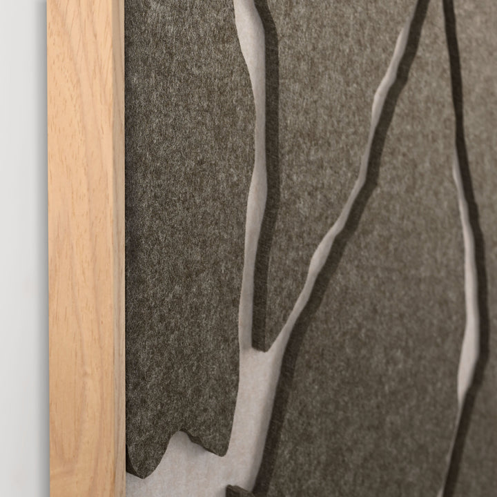 Quiet Friction Square 2 – Akustikbild aus Filz, quadratisch