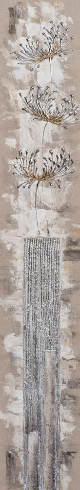 Aufrechte Chrysanthemen in silber