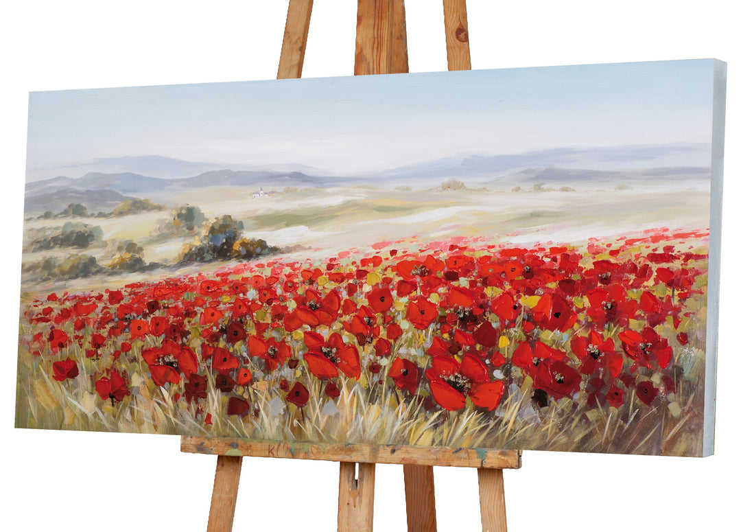 Landschaft mit Mohnblumen