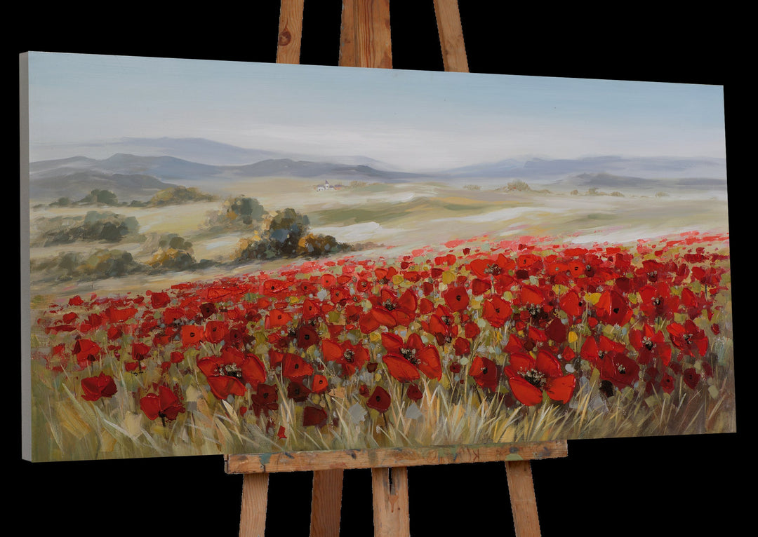 Landschaft mit Mohnblumen