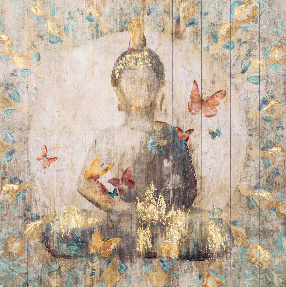 Buddha mit Schmetterlingen