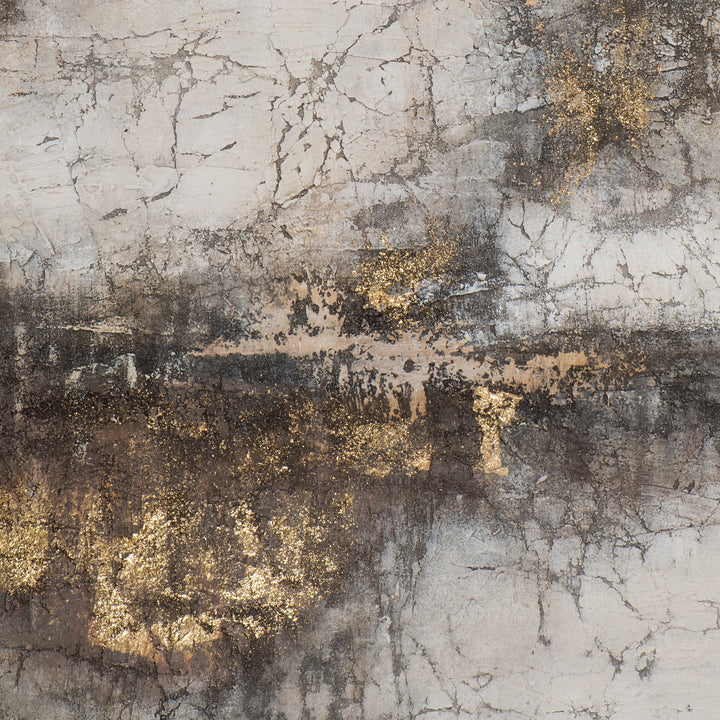 Abstrakte Farbkomposition in Beige und Gold