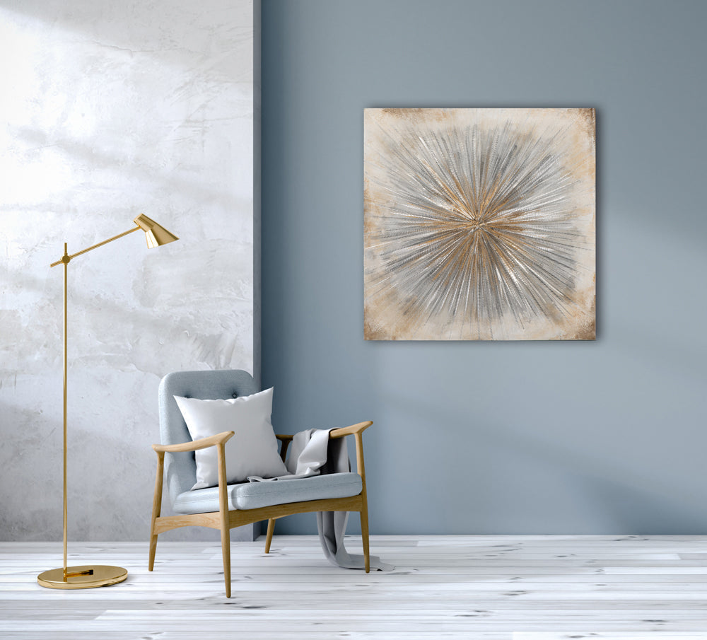 Sonne in Gold und Silber
