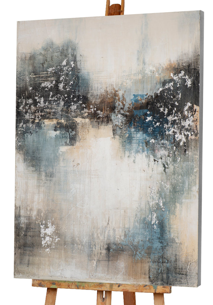 Farbmelodie in Blau und Silber