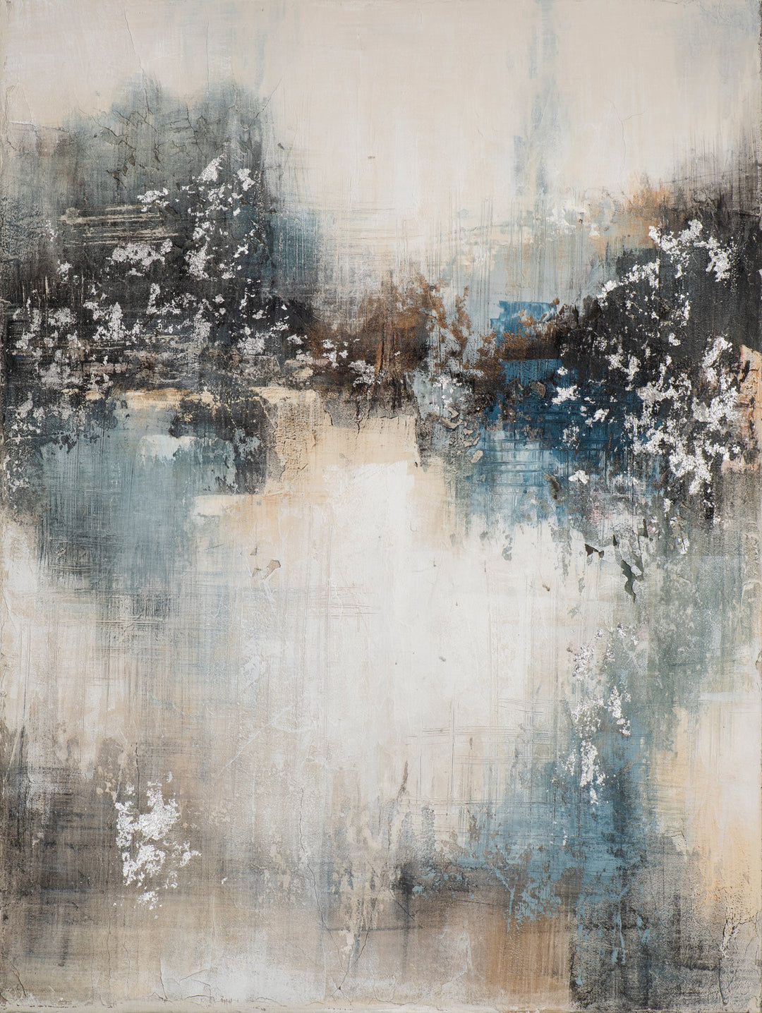 Farbmelodie in Blau und Silber