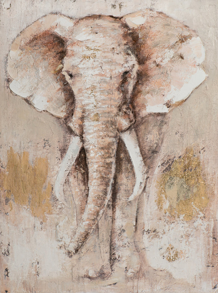 Hellbrauner afrikanischer Elefant