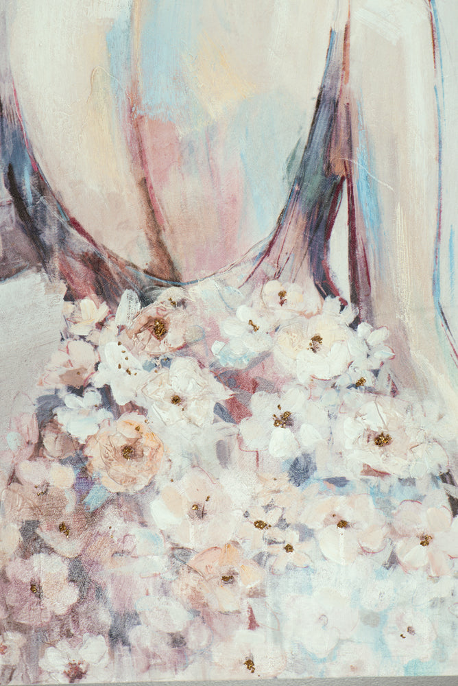 Schöner Rücken mit Blumen