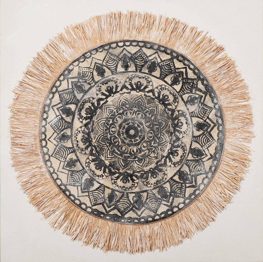 Natur-Mandala "Boho Style" – Handgemaltes Acrylgemälde