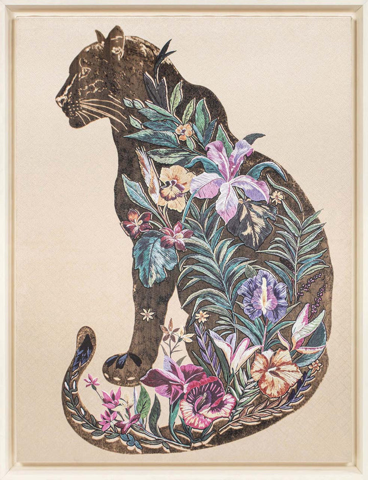 Wandbild Blossom Panther