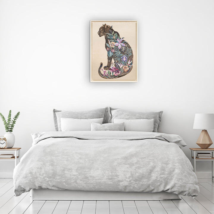 Wandbild Blossom Panther