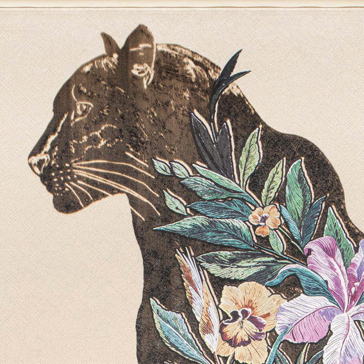 Wandbild Blossom Panther
