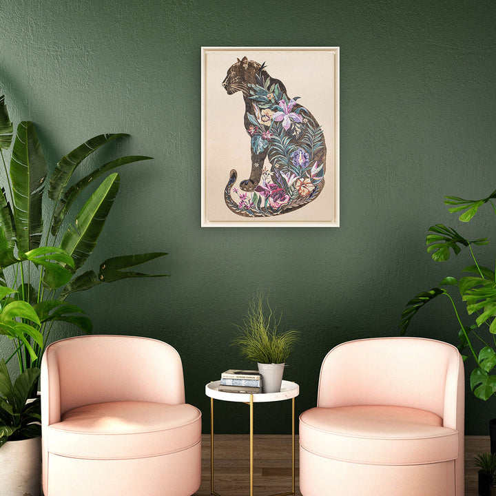 Wandbild Blossom Panther