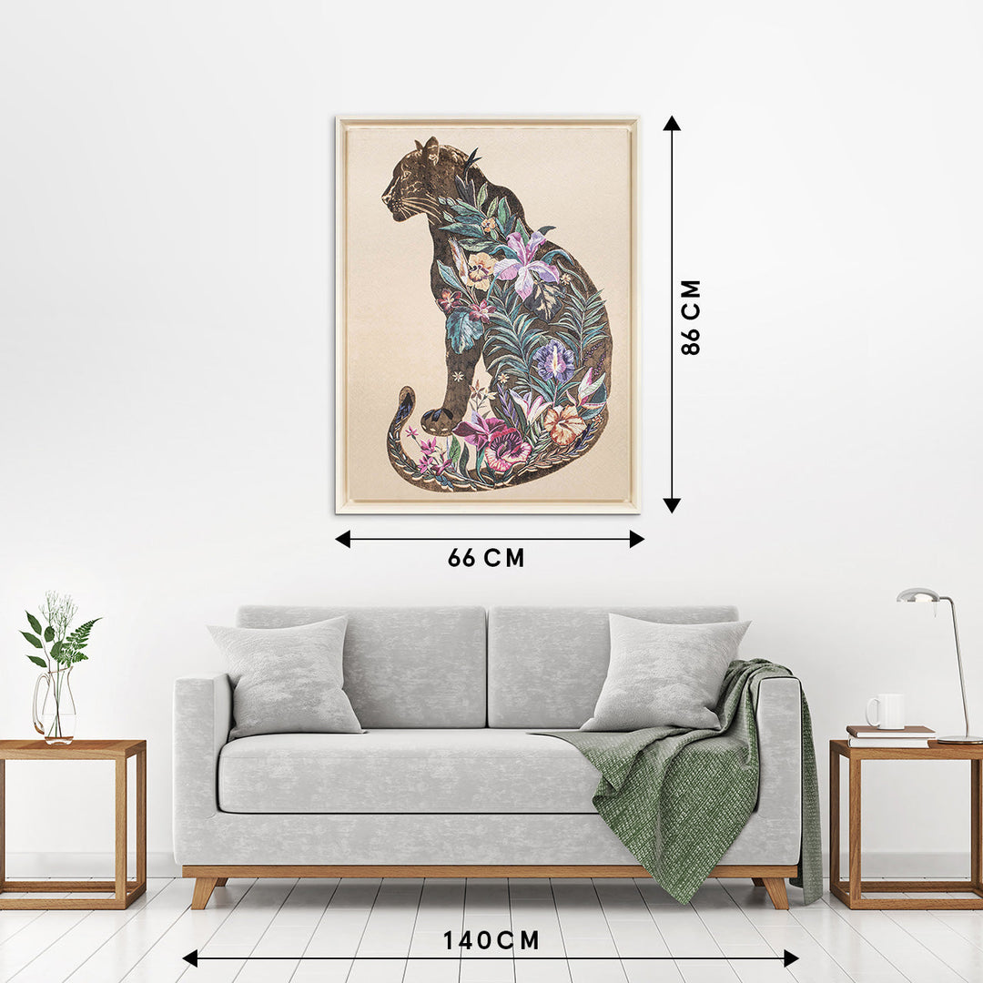 Wandbild Blossom Panther