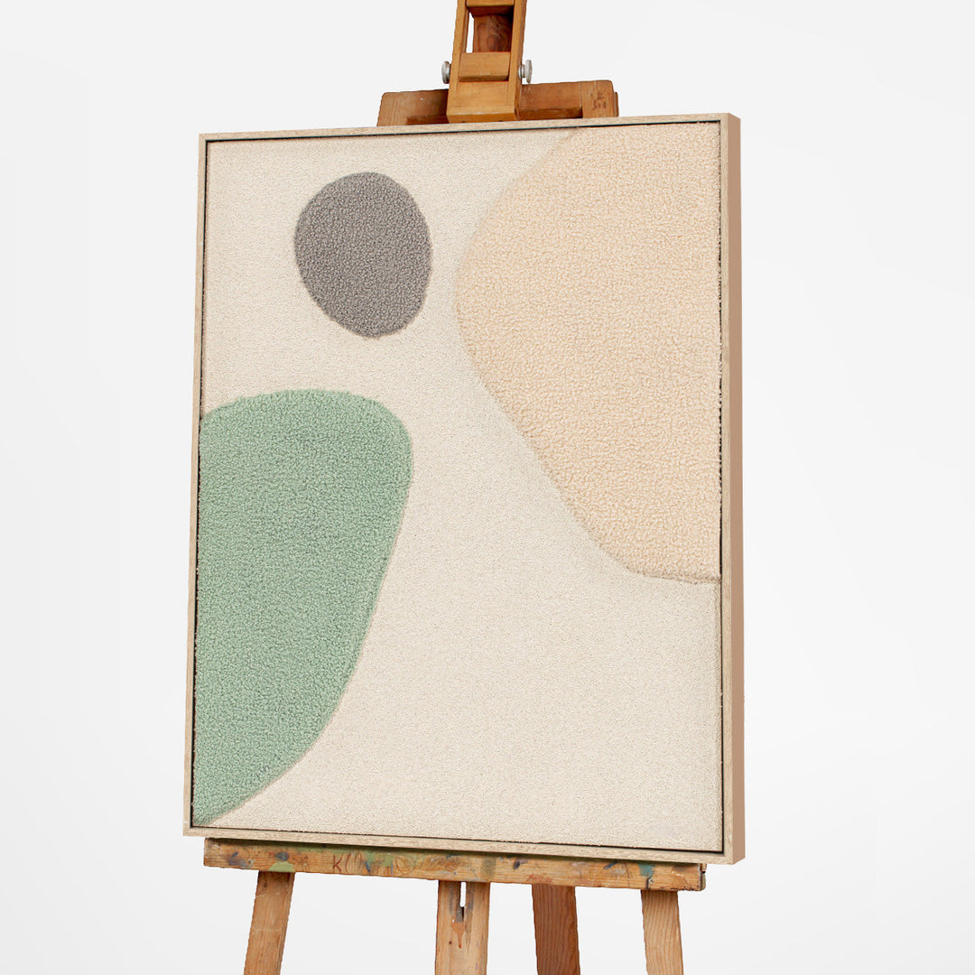 Wandbild Fluffy Moon Fields jade