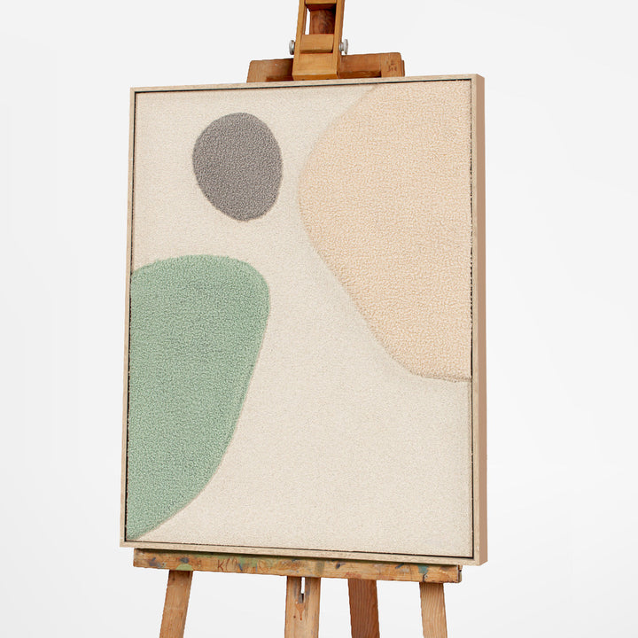 Wandbild Fluffy Moon Fields jade