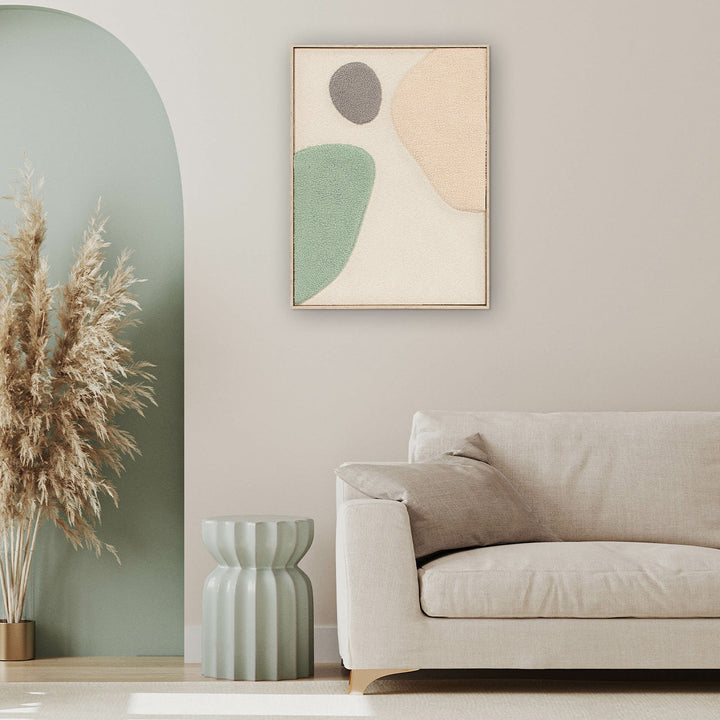 Wandbild Fluffy Moon Fields jade