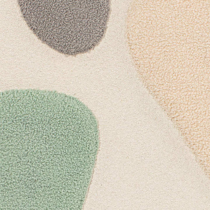 Wandbild Fluffy Moon Fields jade