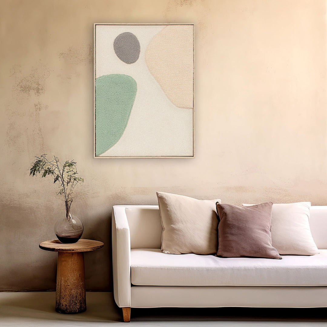 Wandbild Fluffy Moon Fields jade
