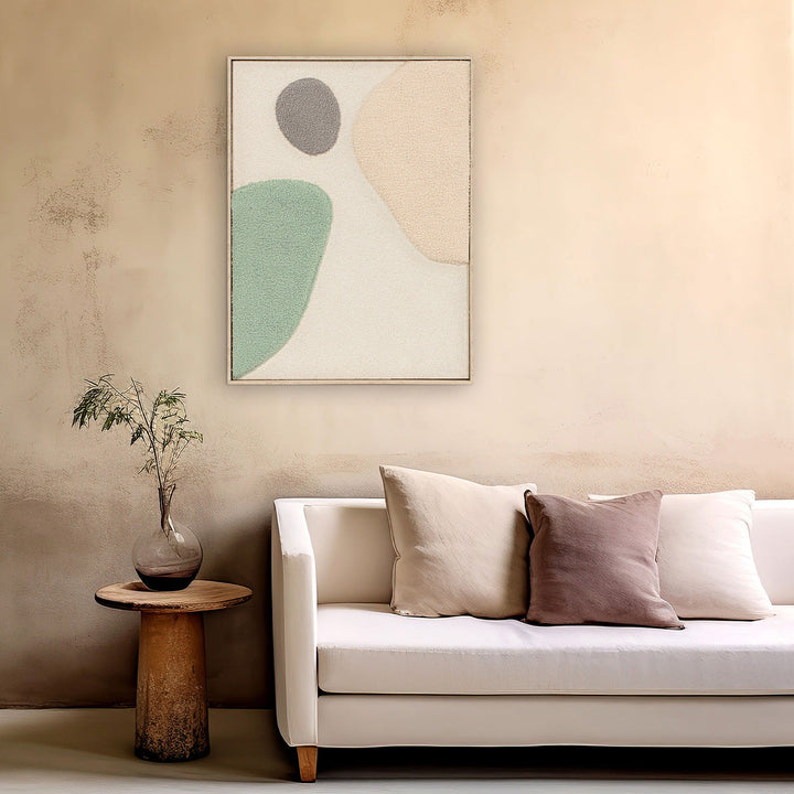 Wandbild Fluffy Moon Fields jade