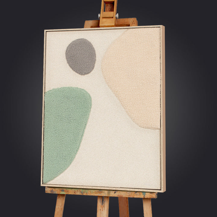 Wandbild Fluffy Moon Fields jade