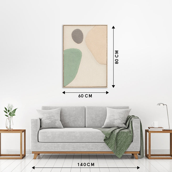 Wandbild Fluffy Moon Fields jade