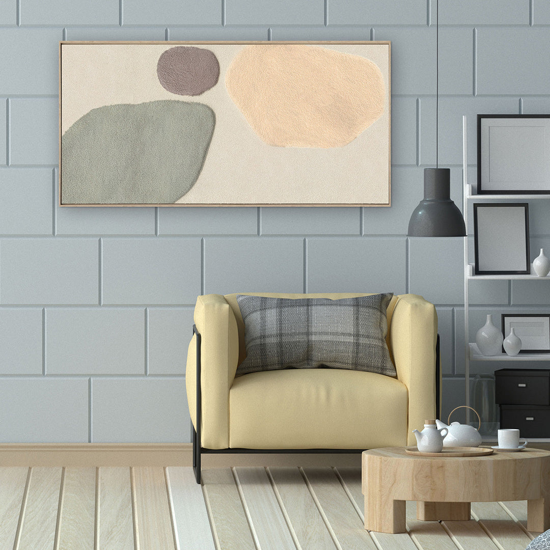 Wandbild Fluffy Moon Fields jade