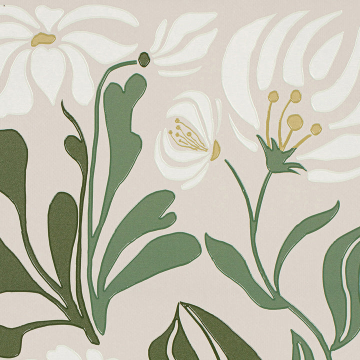 Natural Flowers – Handveredelter Kunstdruck auf Leinwand