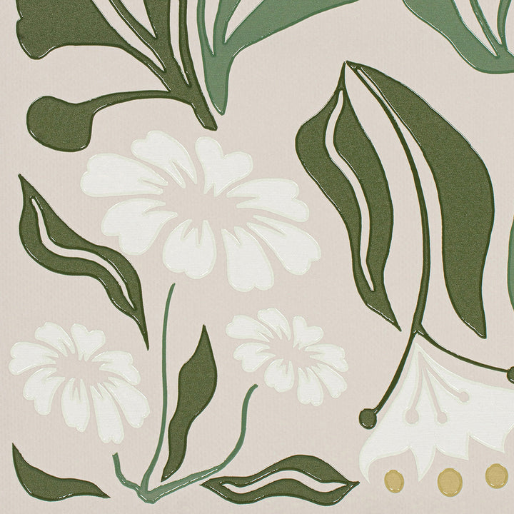 Natural Flowers – Handveredelter Kunstdruck auf Leinwand