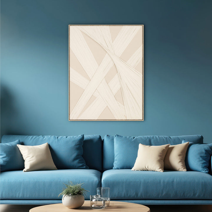 Stretched Forms (90 x 120 cm) – Handgemaltes Acrylgemälde