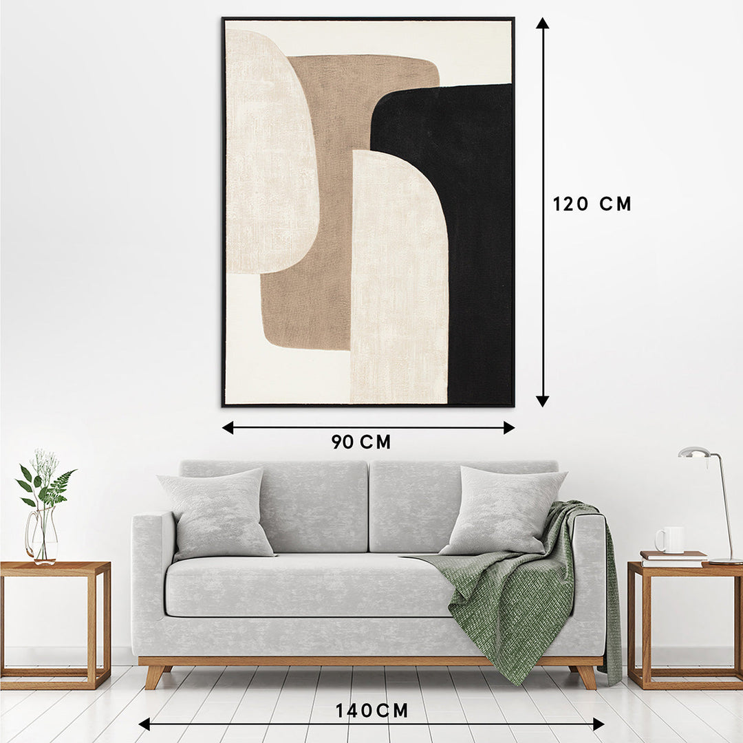 Shaping Hygge (90 x 120 cm) – Handgemaltes Acrylgemälde