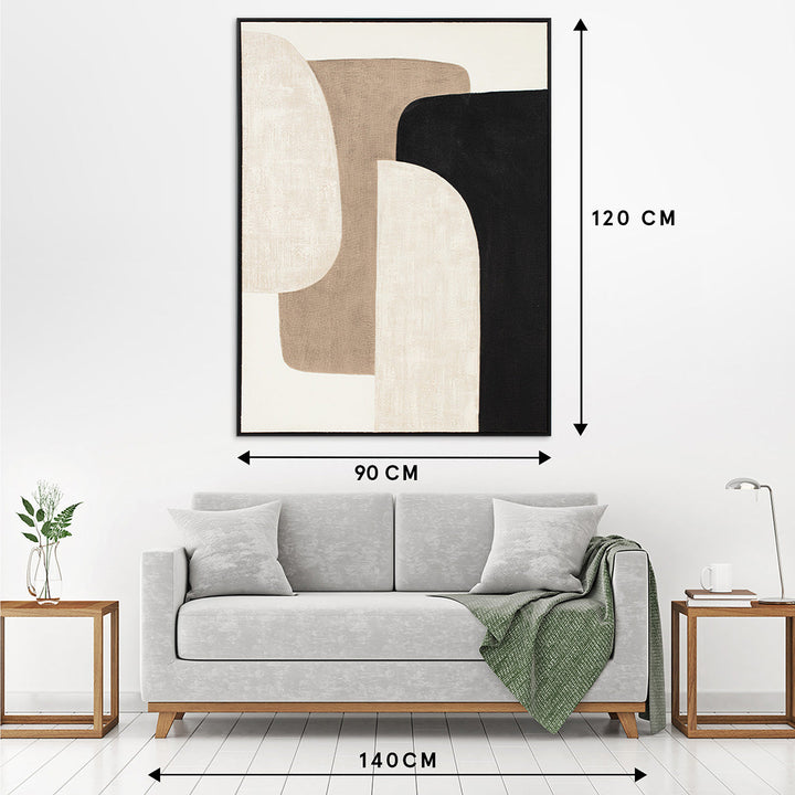 Shaping Hygge (90 x 120 cm) – Handgemaltes Acrylgemälde