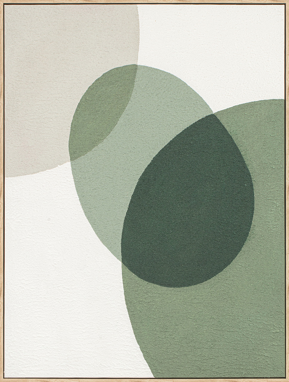Green Dots (80 x 100 cm) – Handgemaltes Acrylgemälde