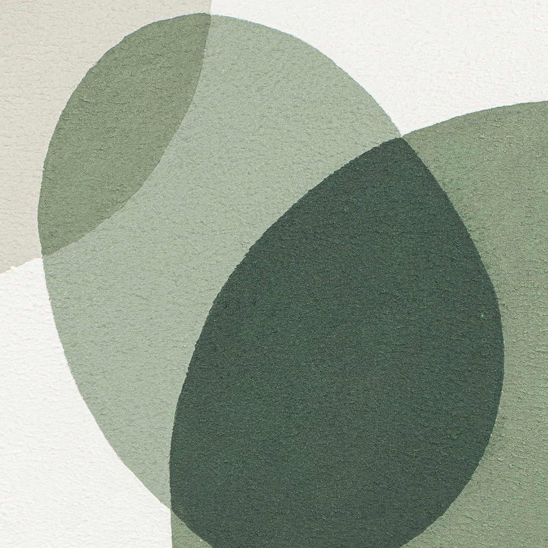 Green Dots (80 x 100 cm) – Handgemaltes Acrylgemälde