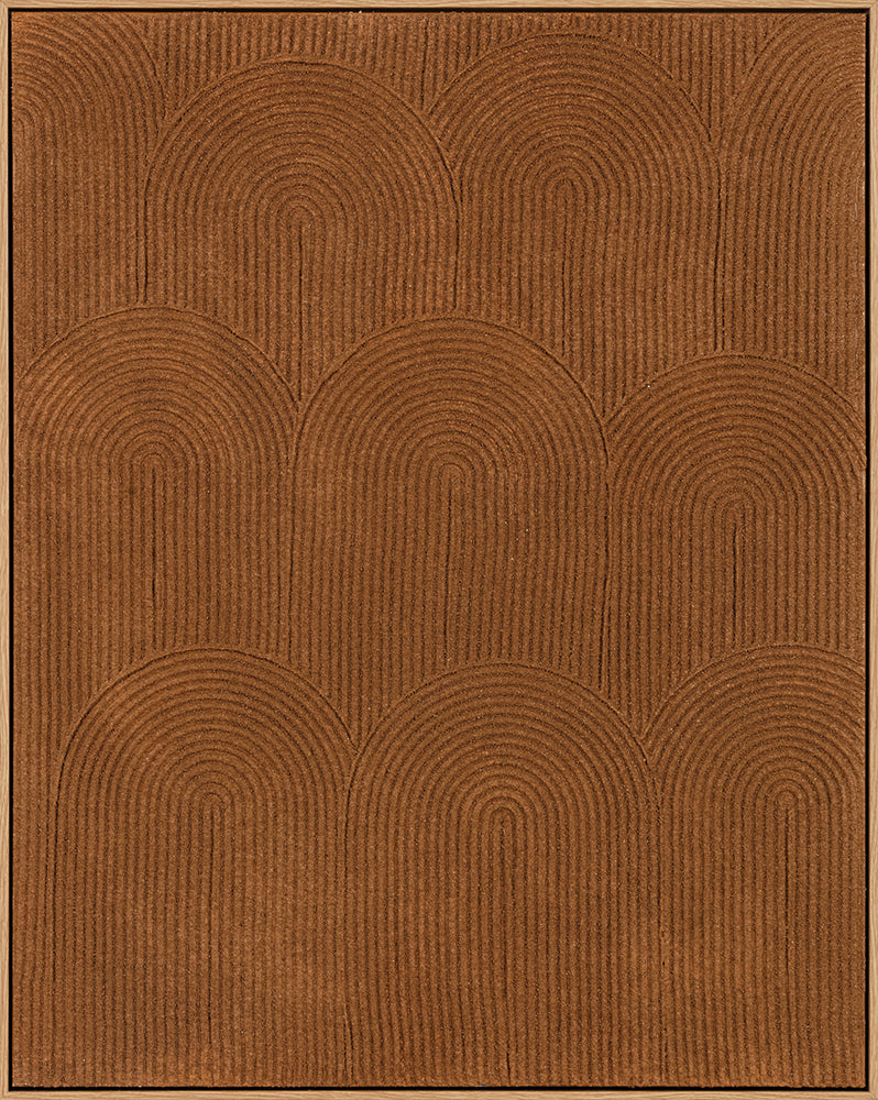 Earth-toned Arches – Handveredelter Kunstdruck auf Leinwand