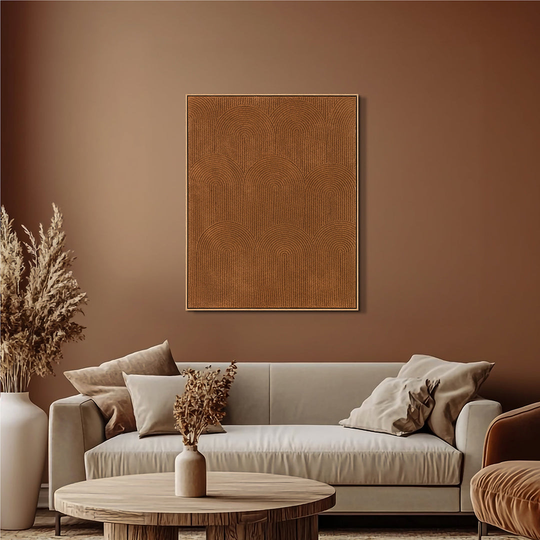 Earth-toned Arches – Handveredelter Kunstdruck auf Leinwand