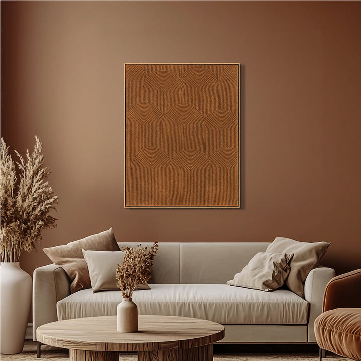 Earth-toned Arches – Handveredelter Kunstdruck auf Leinwand